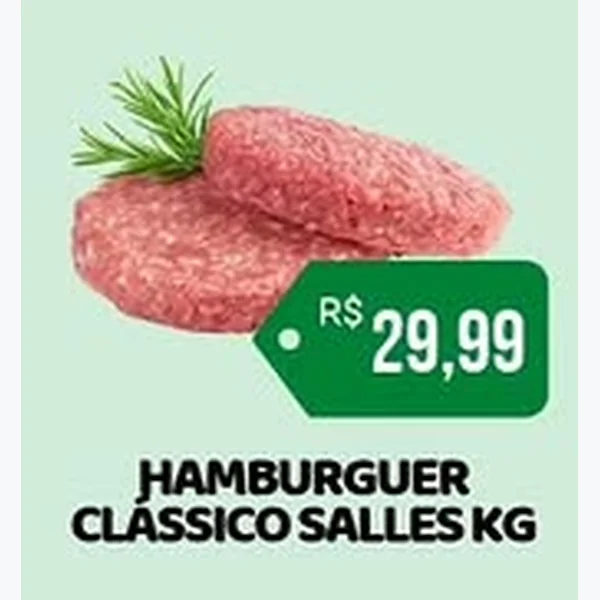 Recorte do encarte de Hambúrguer Clássico Salles