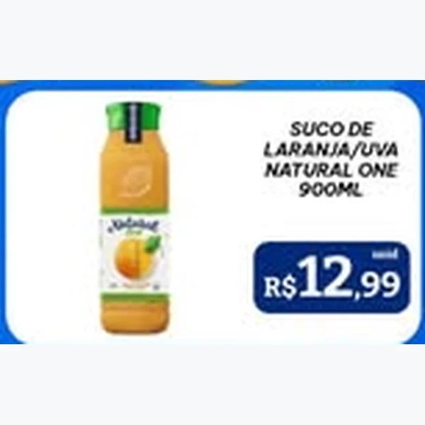 Recorte do encarte de Suco de Uva Natural One 900 ml