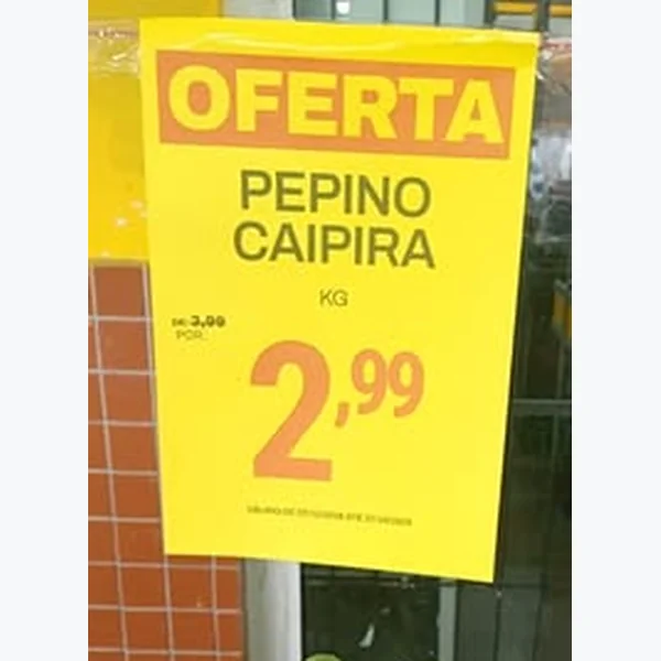 Recorte do encarte de Pepino Caipira