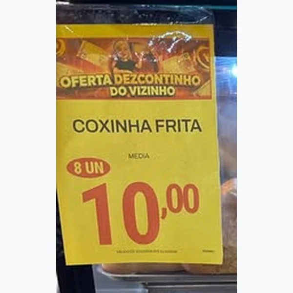 Recorte do encarte de Coxinha Frita