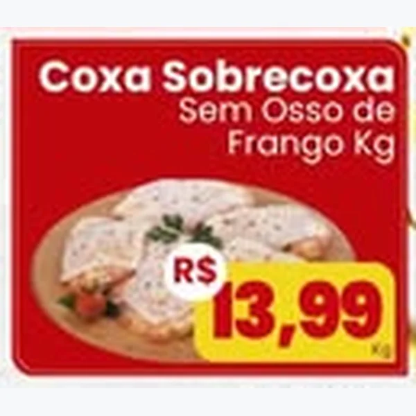 Recorte do encarte de Coxa Sobrecoxa sem Osso