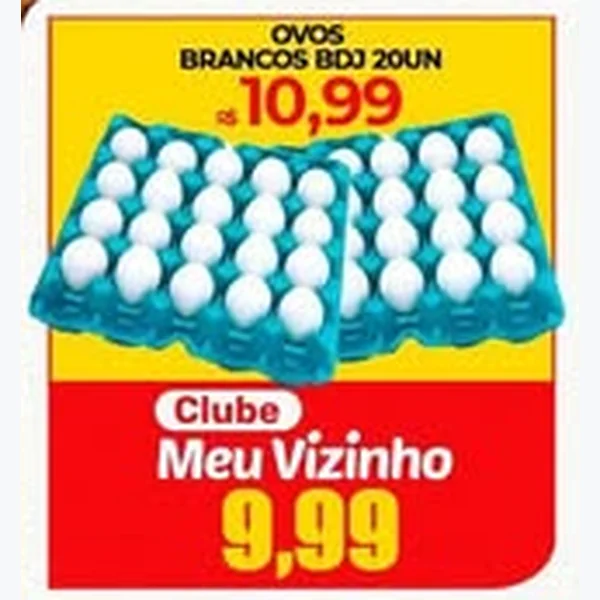 Recorte do encarte de Ovos Brancos 20 un