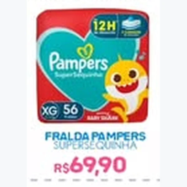 Recorte do encarte de Fralda Supersec Pampers