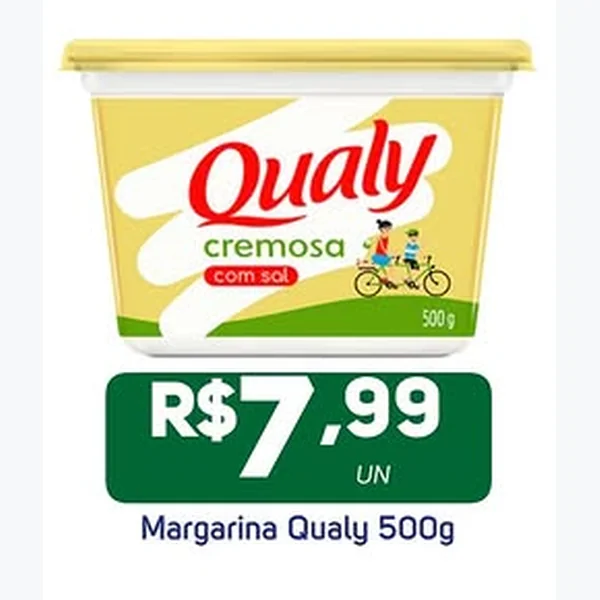 Recorte do encarte de Margarina Cremosa com Sal Qualy 500 g