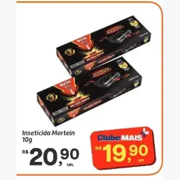 Recorte do encarte de Inseticida Mortein 10 g