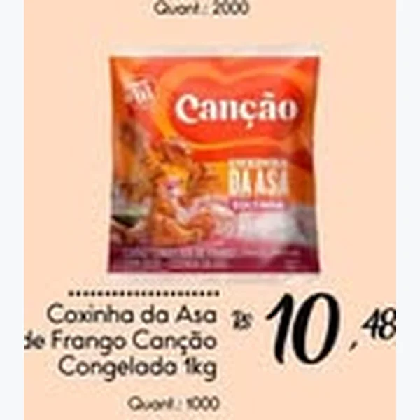 Coxinha da Asa de Frango Congelada Canção 1 kg