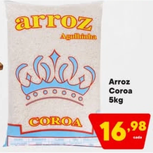 Arroz Agulhinha Coroa 5 kg