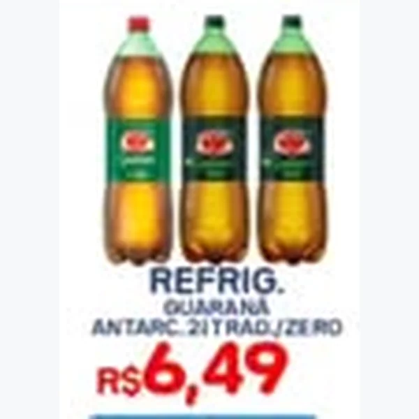 Recorte do encarte de Refrigerante Guaraná Antarctica 2 L