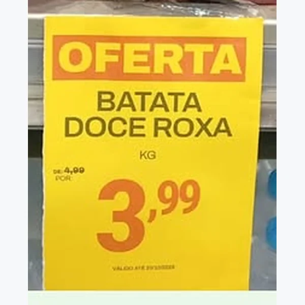 Recorte do encarte de Batata Doce Roxa