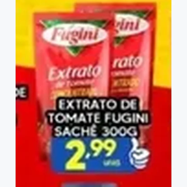Recorte do encarte de Extrato de Tomate Fugini 300 g