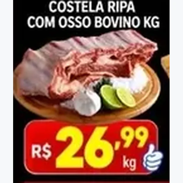Costela Ripa com Osso Bovino