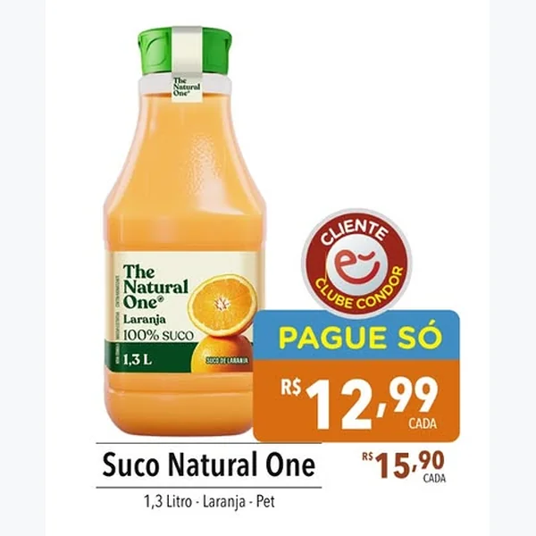 Suco de Laranja Natural One 1,3 L