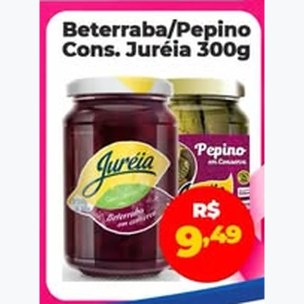 Recorte do encarte de Pepino em Conserva Juréia 300 g