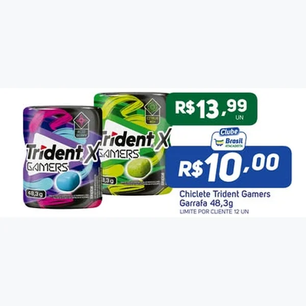 Chiclete Gamers Trident 48,3 g