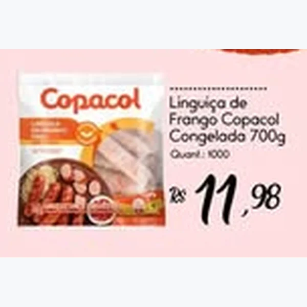 Linguiça de Frango Congelada Copacol 700 g