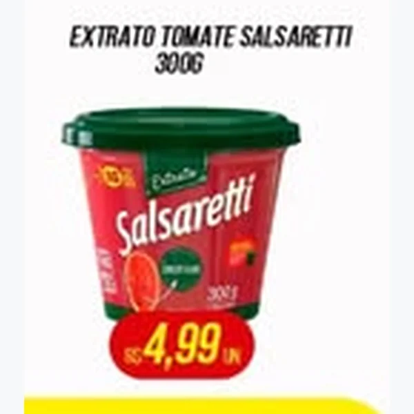 Recorte do encarte de Extrato de Tomate Salsaretti 300 g