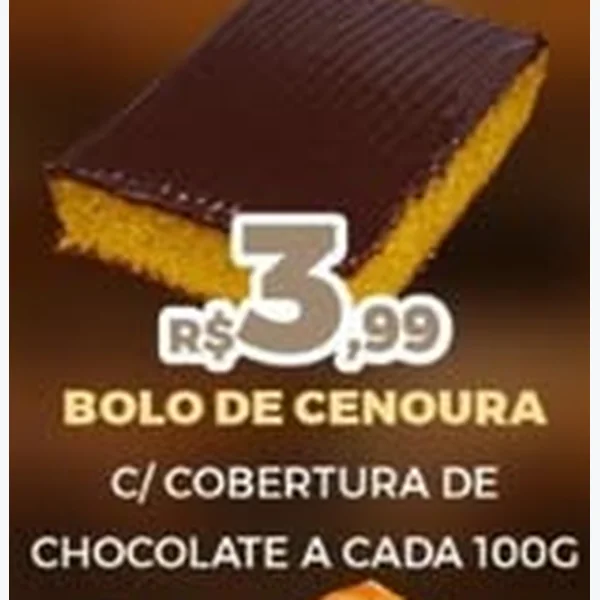 Recorte do encarte de Bolo de Cenoura com Cobertura de Chocolate
