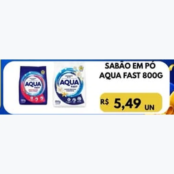 Sabão em Pó Aqua Fast 800 g