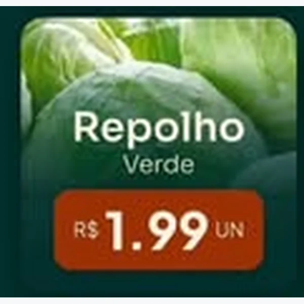 Recorte do encarte de Repolho Verde