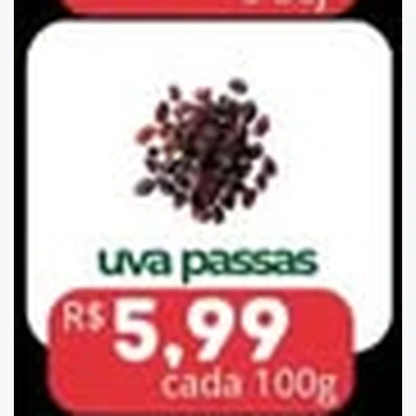 Recorte do encarte de Uva Passas