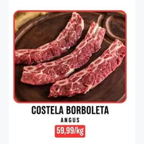 Costela Borboleta Angus