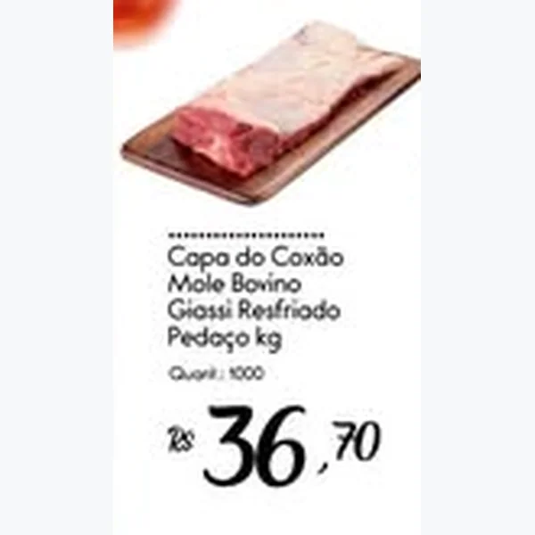 Recorte do encarte de Capa do Coxão Mole Bovino Resfriado Pedaço