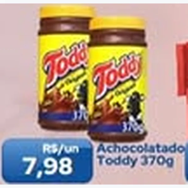 Recorte do encarte de Achocolatado Toddy 370 g
