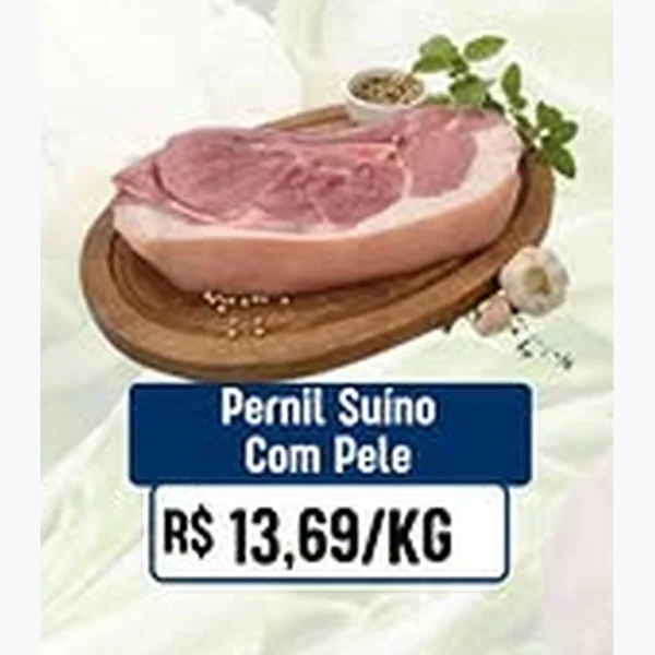 Recorte do encarte de Pernil Suíno com Pele