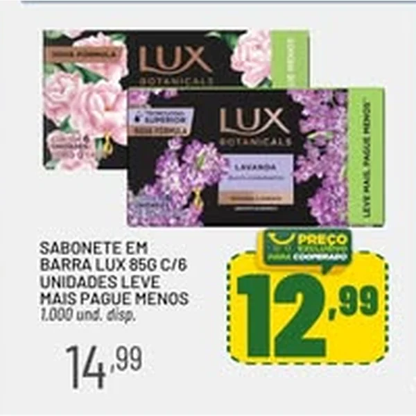Sabonete em Barra Lux 6 un × 85 g