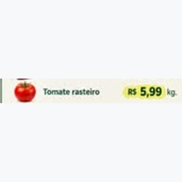 Recorte do encarte de Tomate Rasteiro