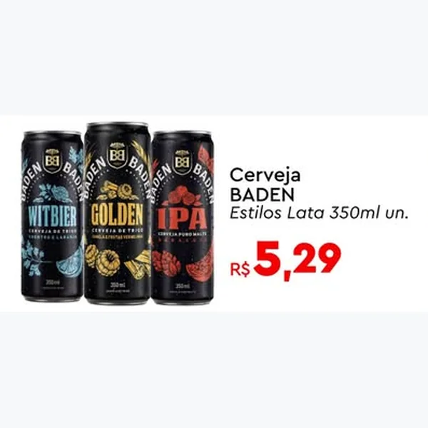 Recorte do encarte de Cerveja BADEN 350 ml