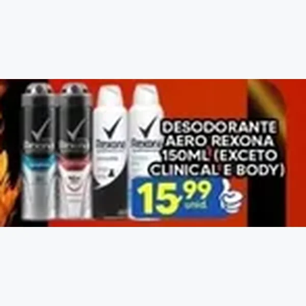 Recorte do encarte de Desodorante Aero Rexona 150 ml