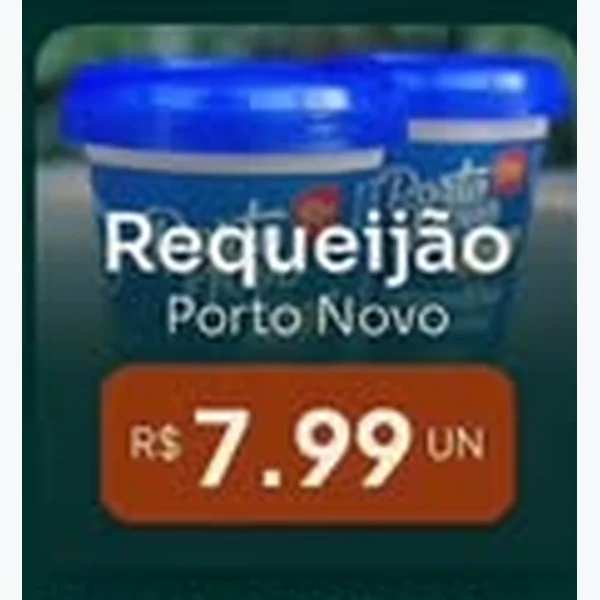 Recorte do encarte de Requeijão Porto Novo
