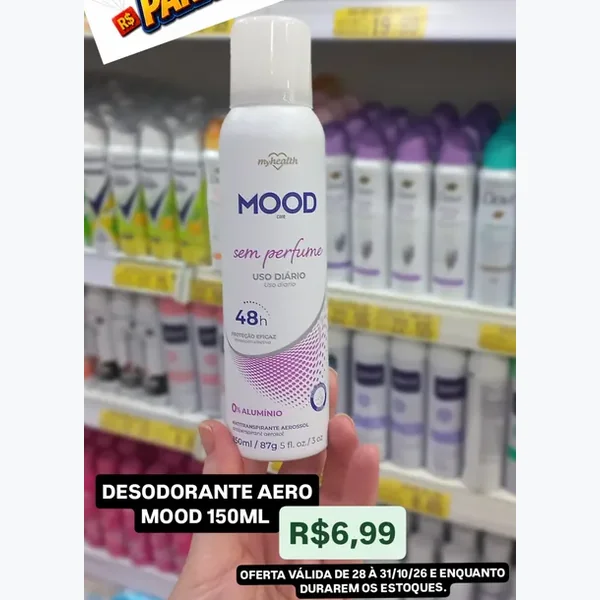 Desodorante Aero sem Perfume My Health Mood 150 ml
