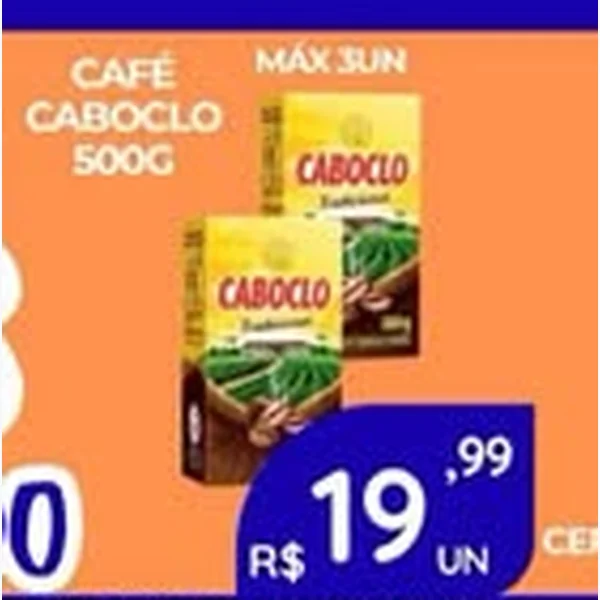 Recorte do encarte de Café Tradicional Caboclo 500 g
