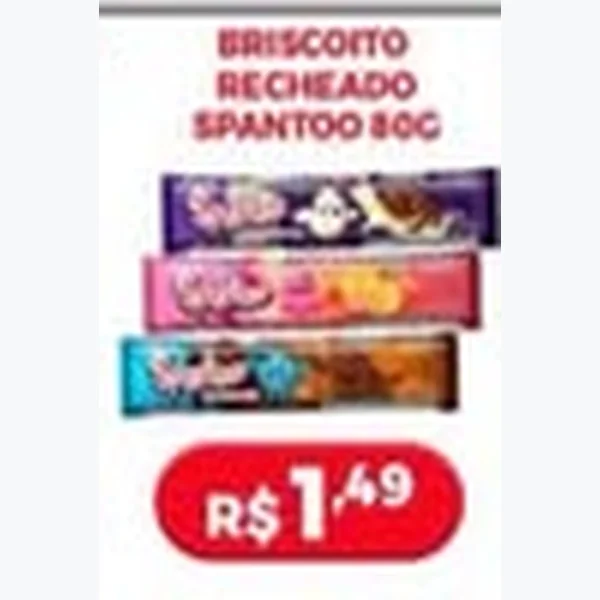 Biscoito Recheado Spantoo 80 g