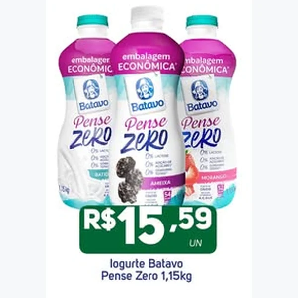 Iogurte Pense Zero Batavo 1,15 kg