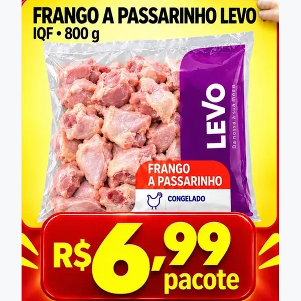 Frango a Passarinho Congelado Iqf Levo 800 g