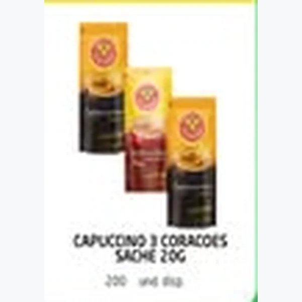 Recorte do encarte de Cappuccino 3 Corações 20 g