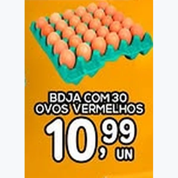 Recorte do encarte de Ovos Vermelhos 30 un