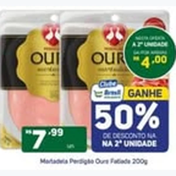 Mortadela Fatiada Perdigão Ouro 200 g