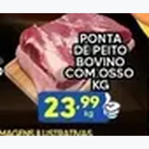 Ponta de Peito Bovino com Osso