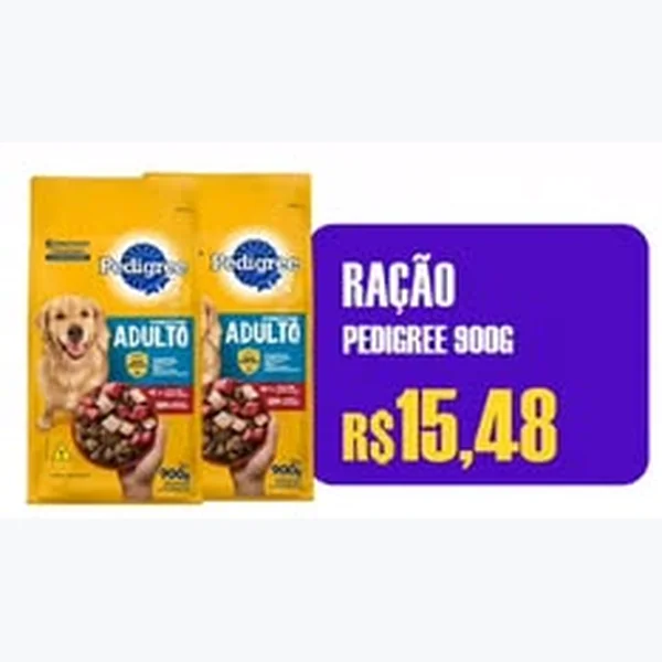 Recorte do encarte de Ração Pedigree 900 g