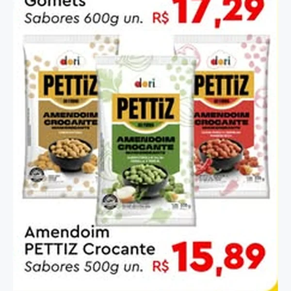 Recorte do encarte de Amendoim Crocante Pettiz 500 g