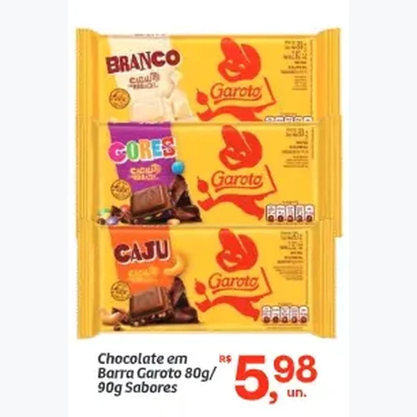 Chocolate Garoto 90 g