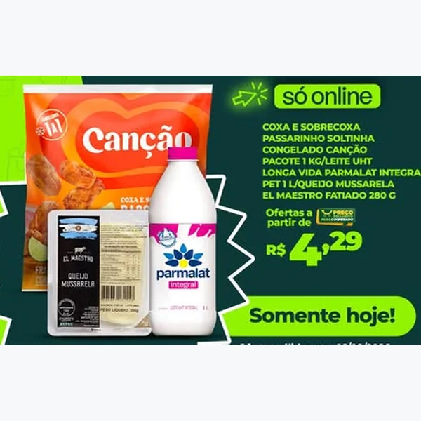 Recorte do encarte de Coxa e Sobrecoxa a Passarinho Congelada Canção 1 kg