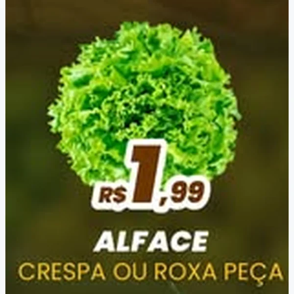 Recorte do encarte de Alface Roxa