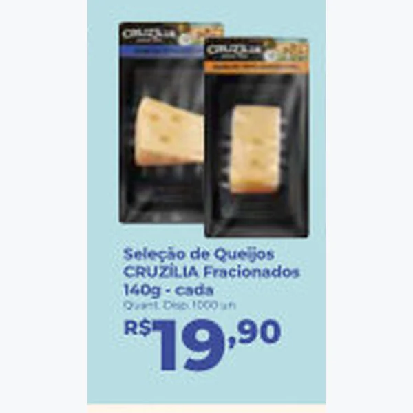 Seleção de Queijos CRUZÍLIA 140 g