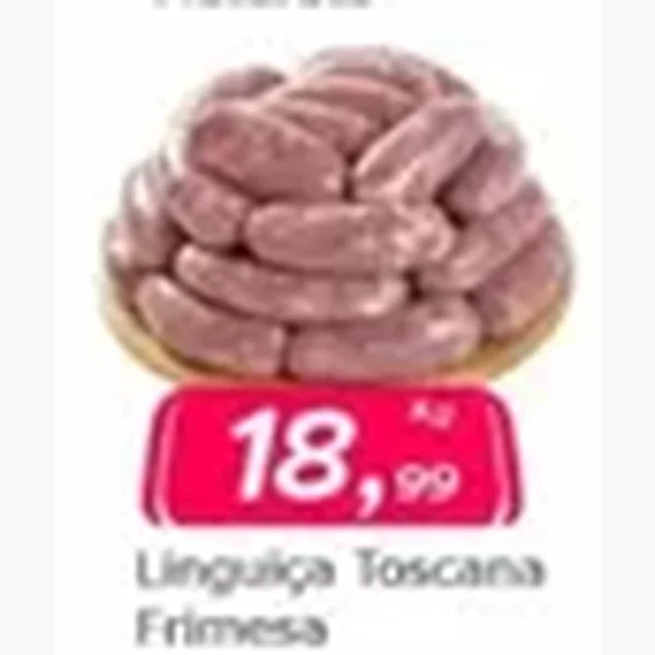 Recorte do encarte de Linguiça Toscana Frimesa