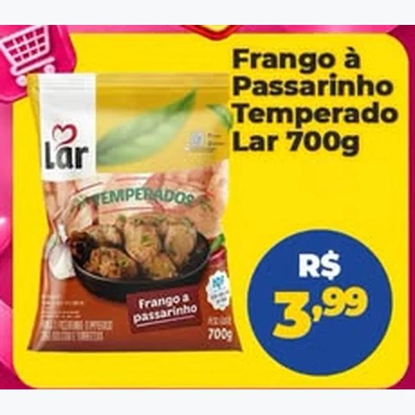 Frango a Passarinho Temperado Lar 700 g